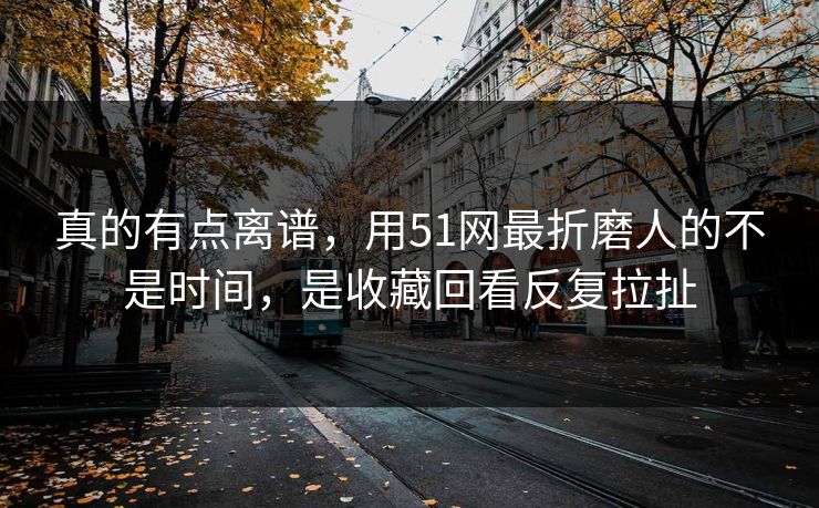 真的有点离谱，用51网最折磨人的不是时间，是收藏回看反复拉扯