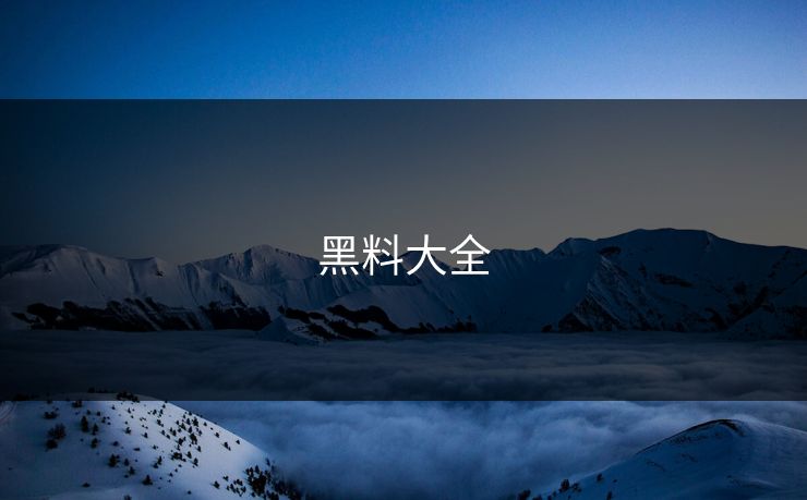 黑料大全